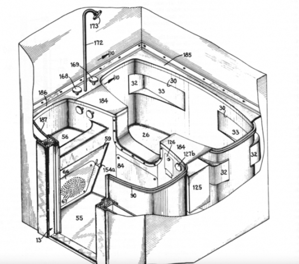  Buckminster Fuller, Dymaxion House Bathroom Plan 