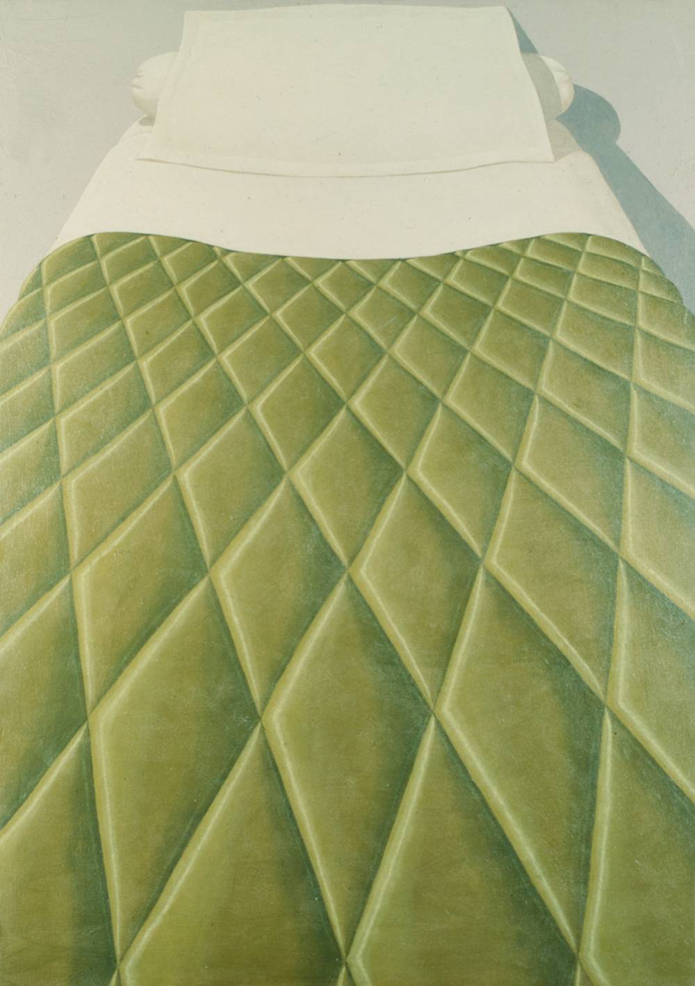 Domenico gnoli green bed cover  1969