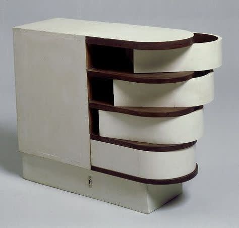 Eileen gray  cabinet    tiroirs pivotants  1926 1929
