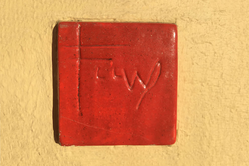  Frank Lloyd Wright , Red Square Tile  