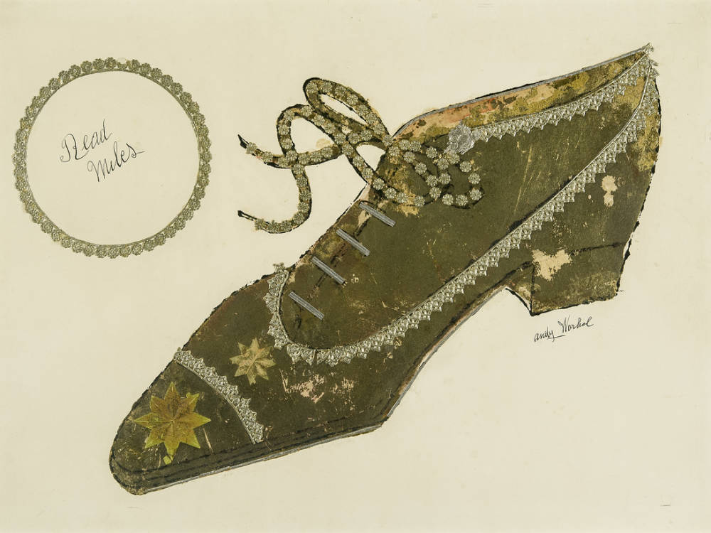  Andy Warhol, Golden Shoe (Read Miles), 1956 