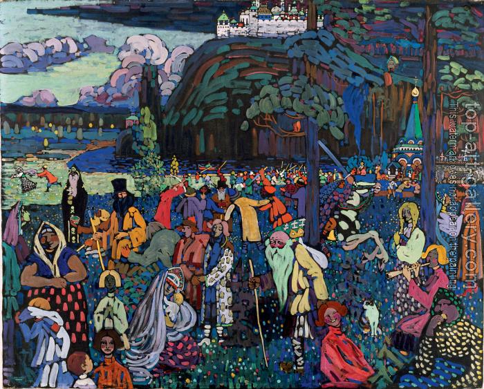 Kandinsky  wassily  das bunte leben  1907