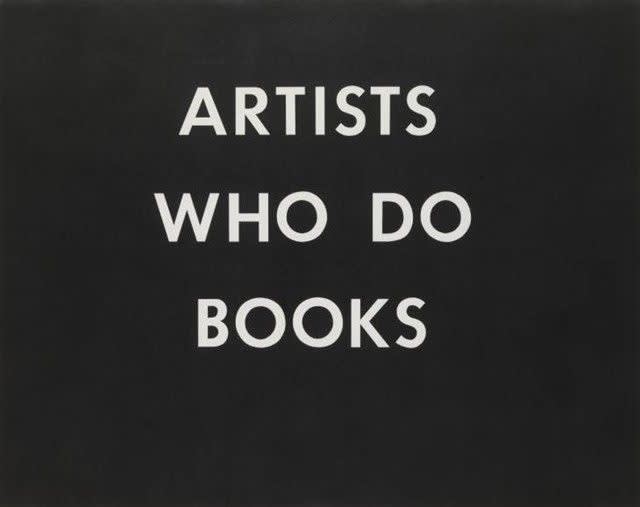  Ed Ruscha, Artists Who Do Books, 1976 
