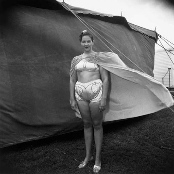 Diane arbus  girl in her circus costume  maryland  1970