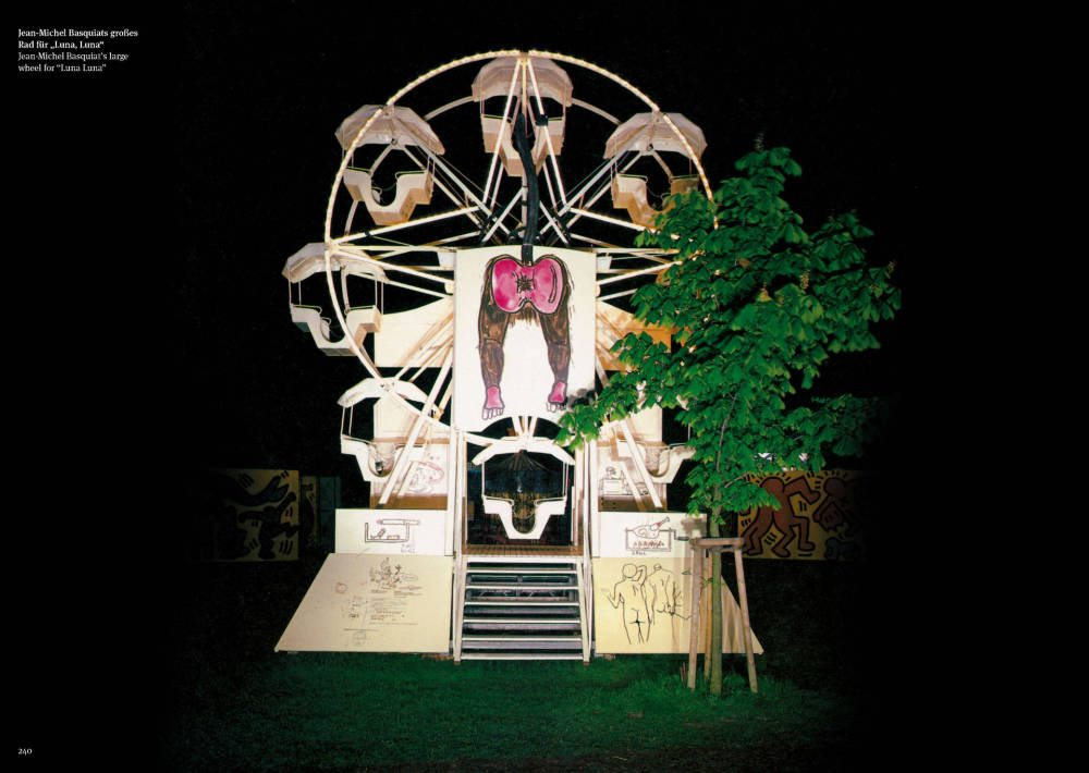  Jean Michel-Basquiat, Large Wheel, "Luna Luna" 