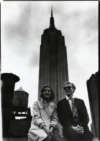  David McCabe, Andy Warhol and Marisol with the Empire State Building, 1965 