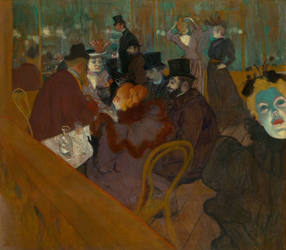  Henri de Toulouse-Lautrec, At the Moulin Rouge, 1892 - 1895 