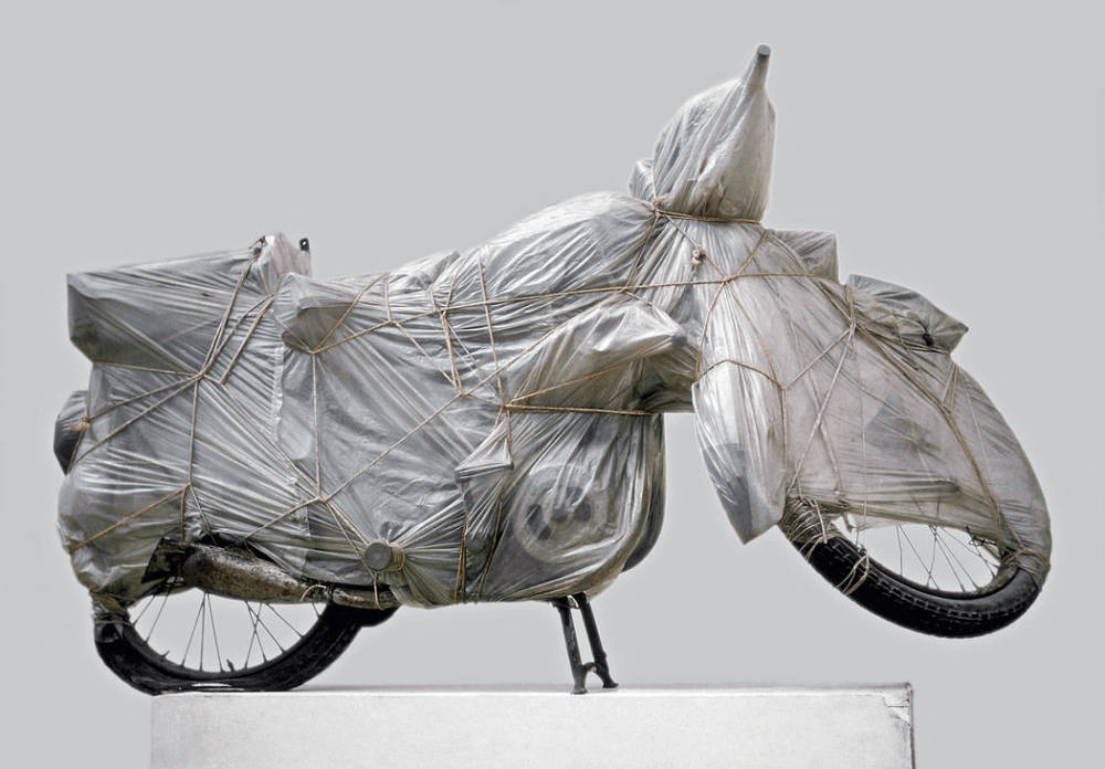  Jeanne-Claude and Christo , Wrapped Motorcycle, 1962  