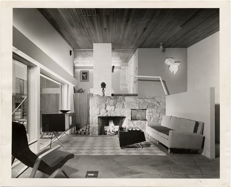 Marcel Breuer, The House in the Museum Garden, Living Room, 1949 