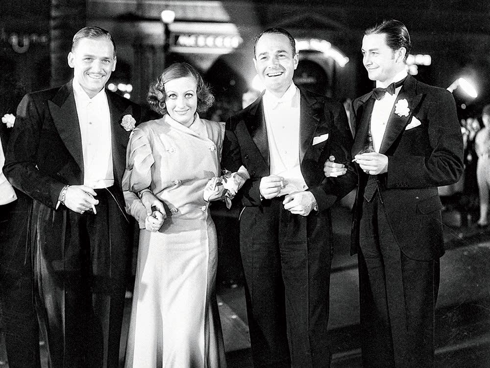  Douglas Fairbanks Jr., Joan Crawford, William Haines, and Robert Montgomery , After the first Academy Awards, 1929 