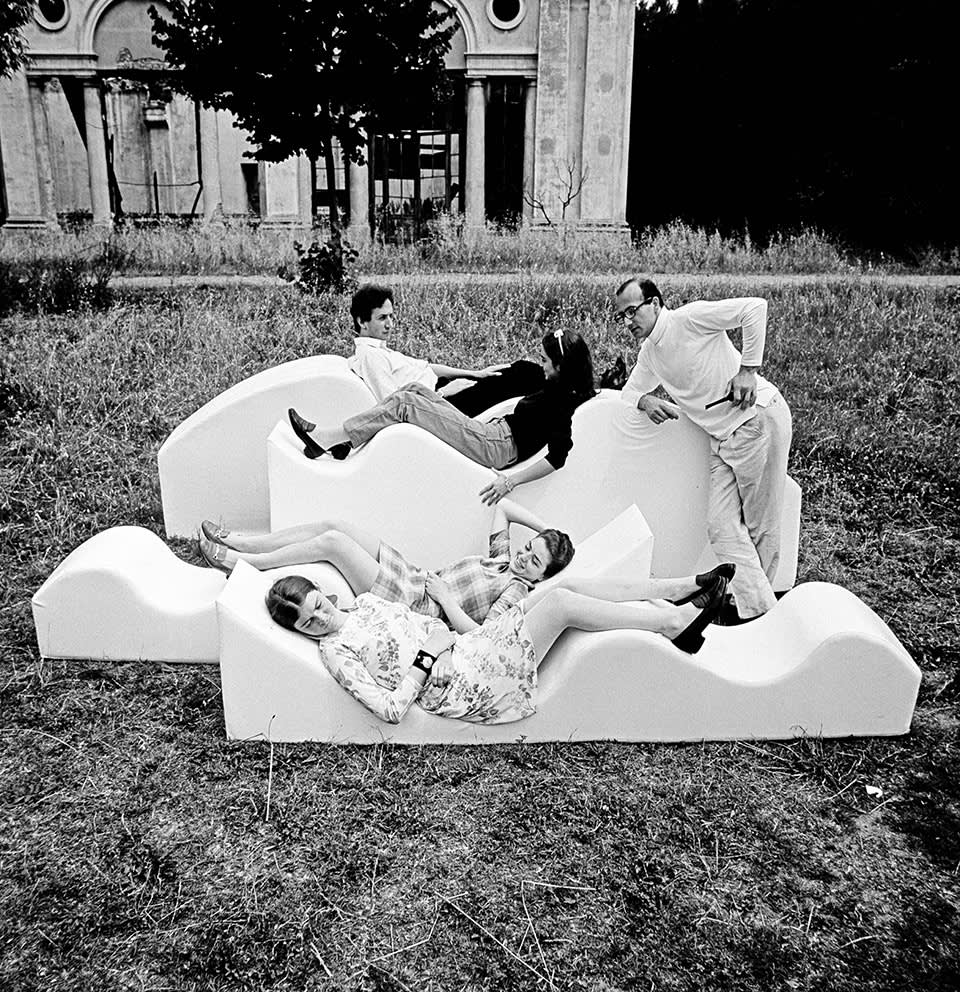 Superonda sofa by the archizoom associati image  from the archive centro studi poltronova  courtesy dario bartolini 