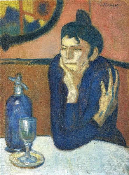  Pablo Picasso , The Absinthe Drinker, 1901 