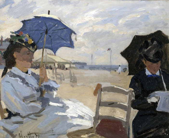  Claude Monet, The Beach at Trouville, 1870 