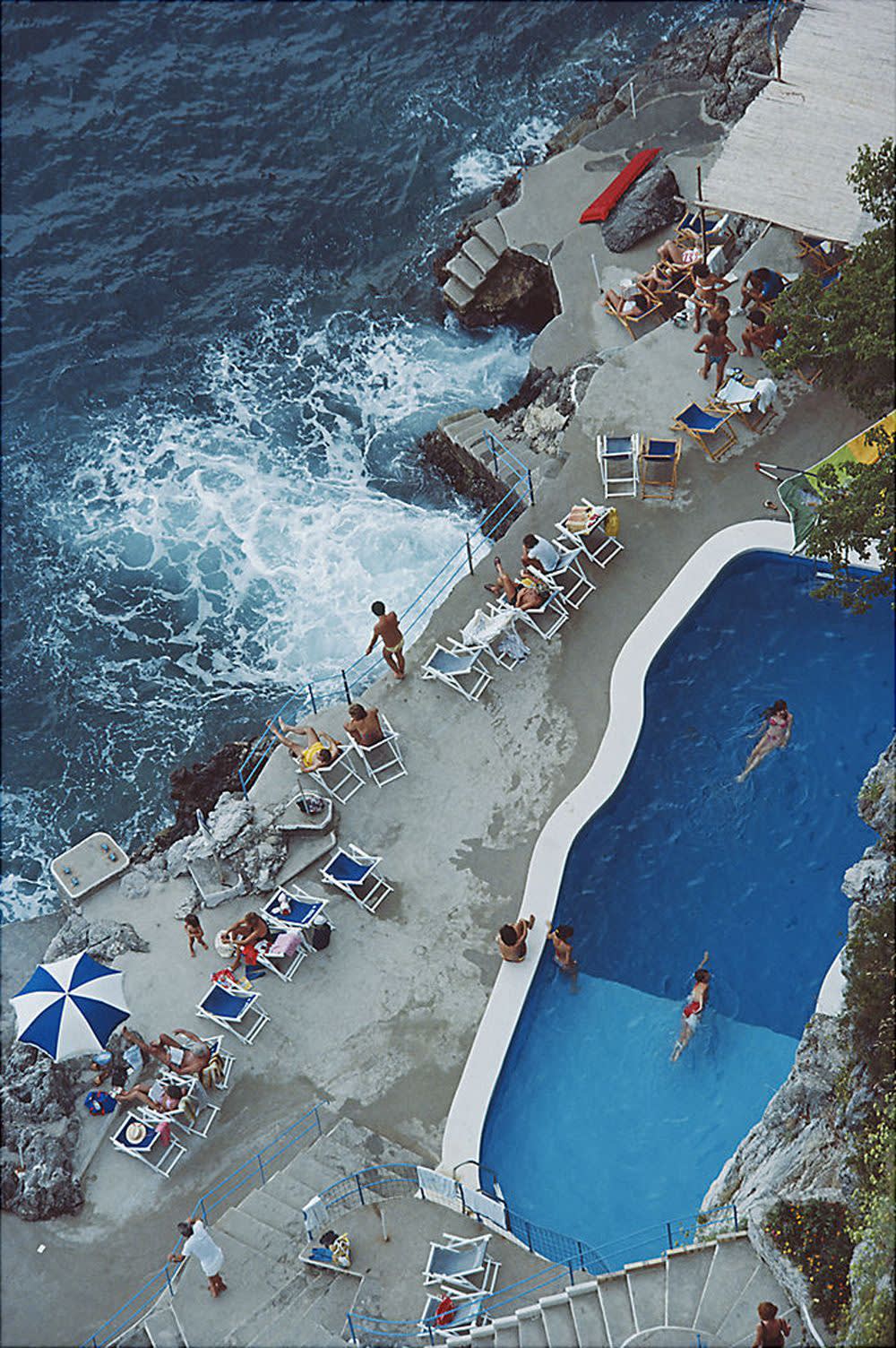  Slim Aarons , Arial Pool Photograph, 1970s 