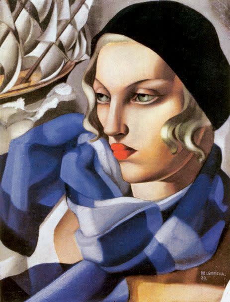 Tamara de lempicka  the blue scarf  1930