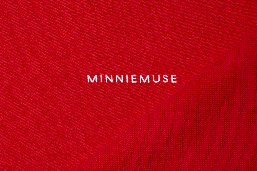  Minnie Muse , Screen Printed Wordmark Logo Detail, 2019 