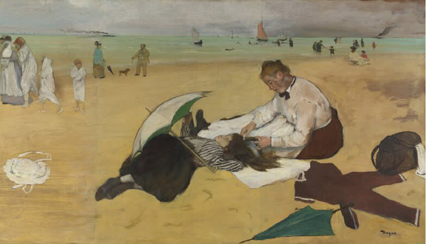  Edgar Degas , Beach Scene, 1877 