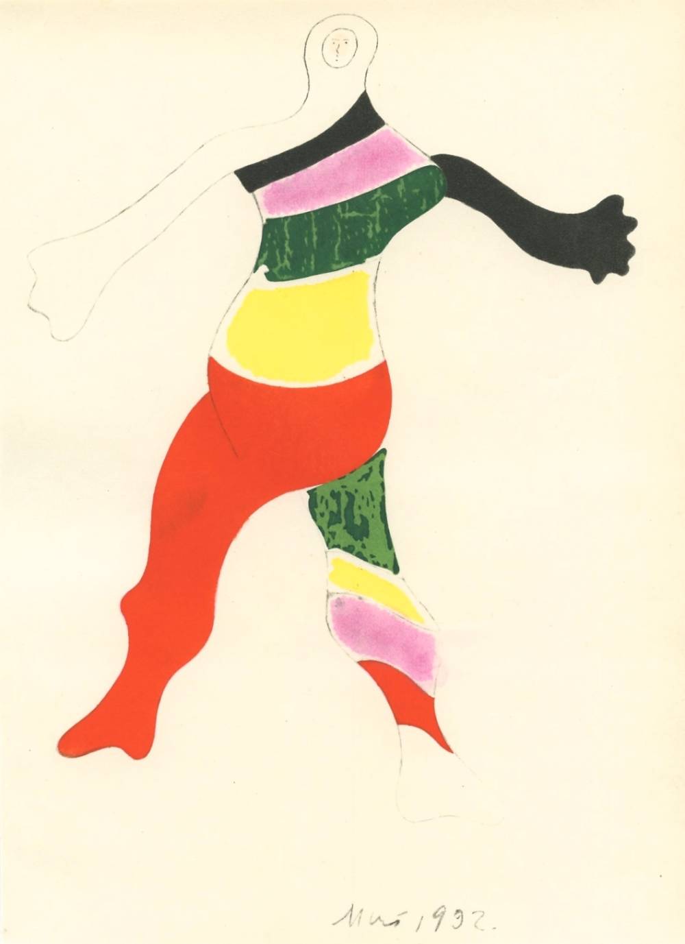  Joan Miró, Costume Design for Jeux d’Enfants, 1932 