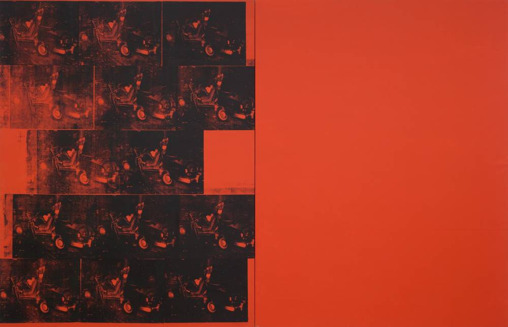  Andy Warhol , Orange Car Crash Fourteen Times, 1963 