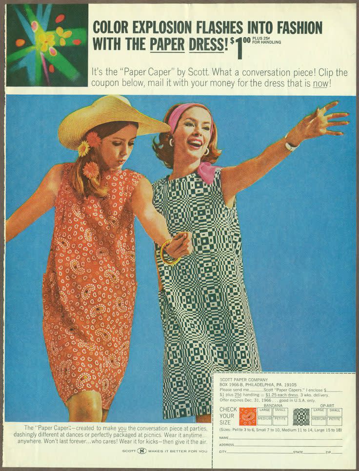  Scott Paper Company, Paper Caper Dress, 1966  