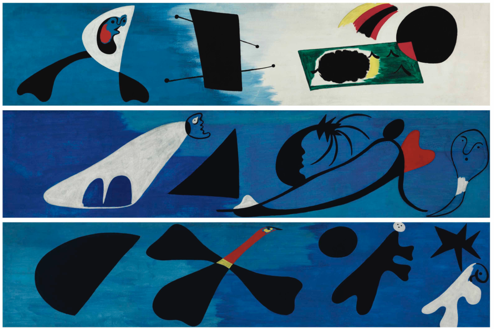  Joan Miró, Mural I, Mural II, Mural III, 1933 
