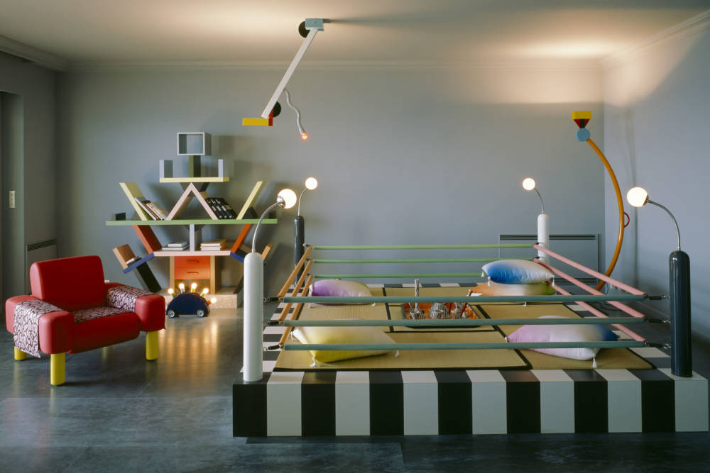 Karl lagerfeld and his memphis design apartment