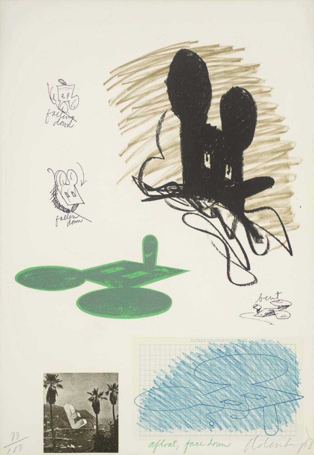  Claes Oldenburg, Notes (Micky Mouse), 1968 