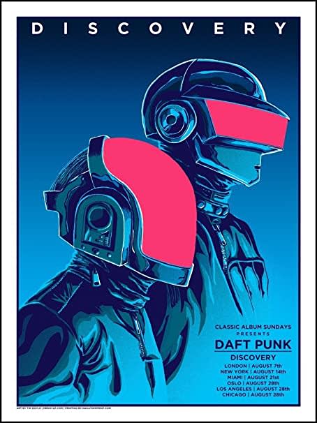  Daft Punk, Discovery Poster, 2001 
