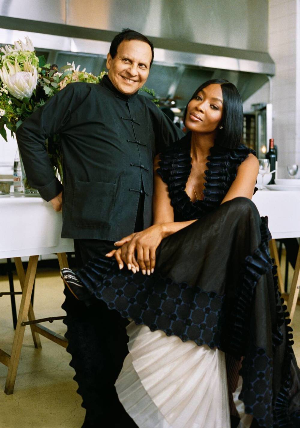  Azzedine and Naomi Campbell, At Dinner 