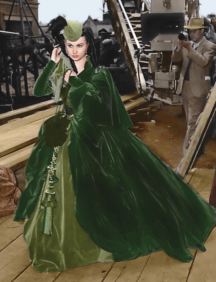 Scarlett o hara green drapery dress civil war dress gone with the wind butterick 4051 sizes 6 8 10 b
