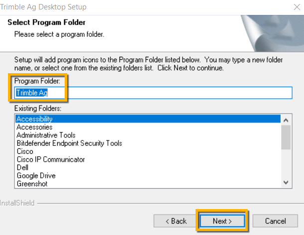 Desktop-program-folder