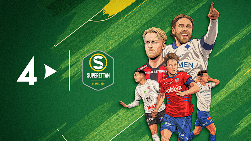 Omslagsbild till Superettan 2026 från TV4