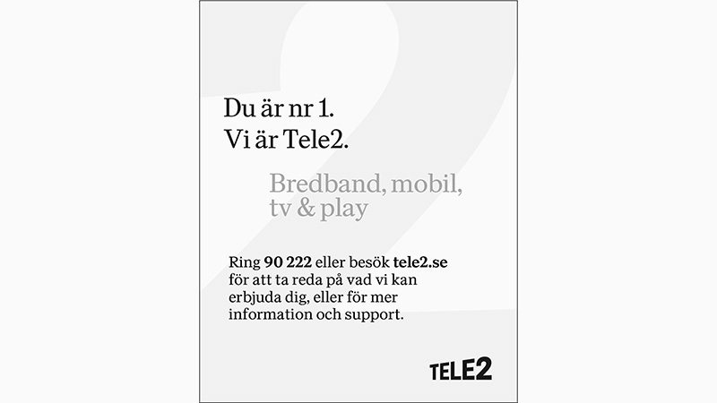 Trapphusdekal från Tele2
