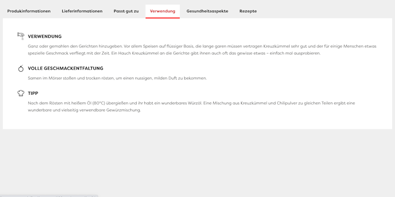 Tastyone – Artikelinfos 4