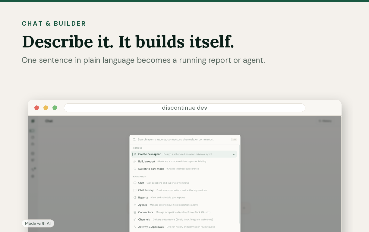 Automations with plain language