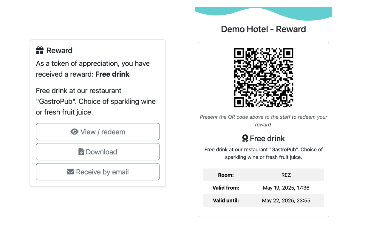 Guest - rewards for cancelled cleaning (optional)