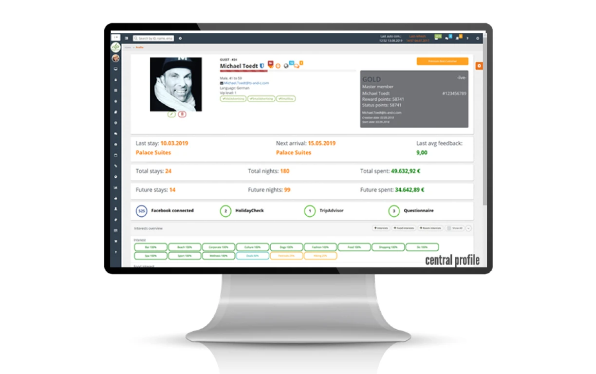 dailypoint consolidates data to create one Central Guest Profile