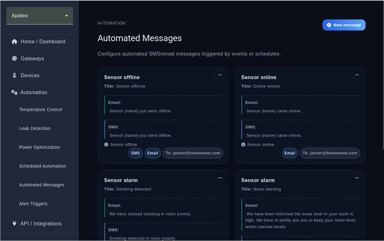 Send automated messages