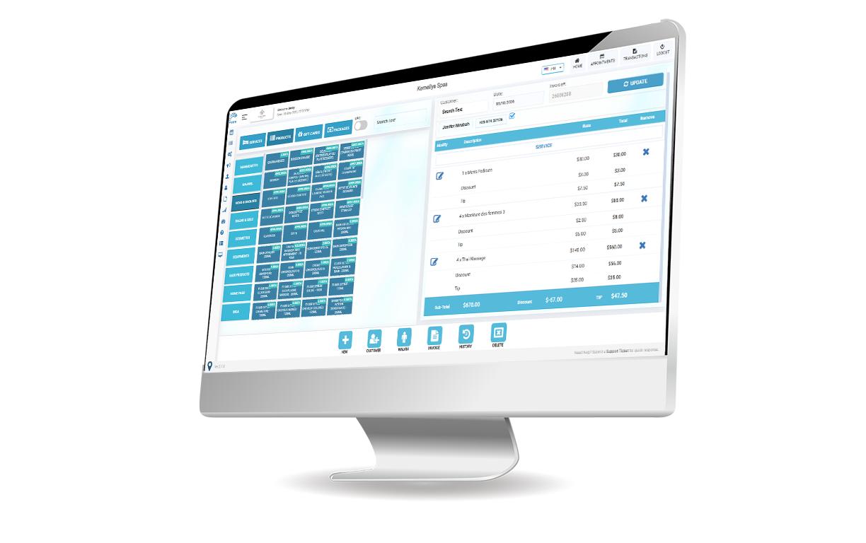 Included POS to generate invoice and sale of retail items