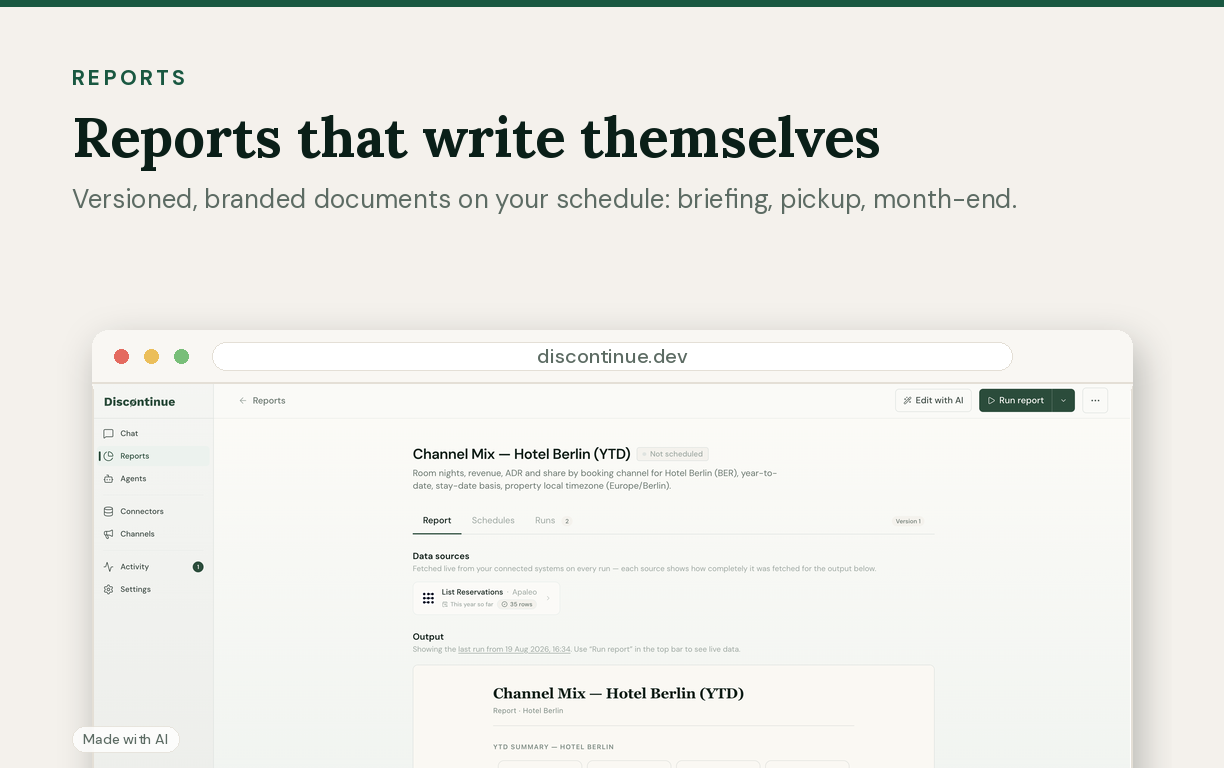 Reports with plain language