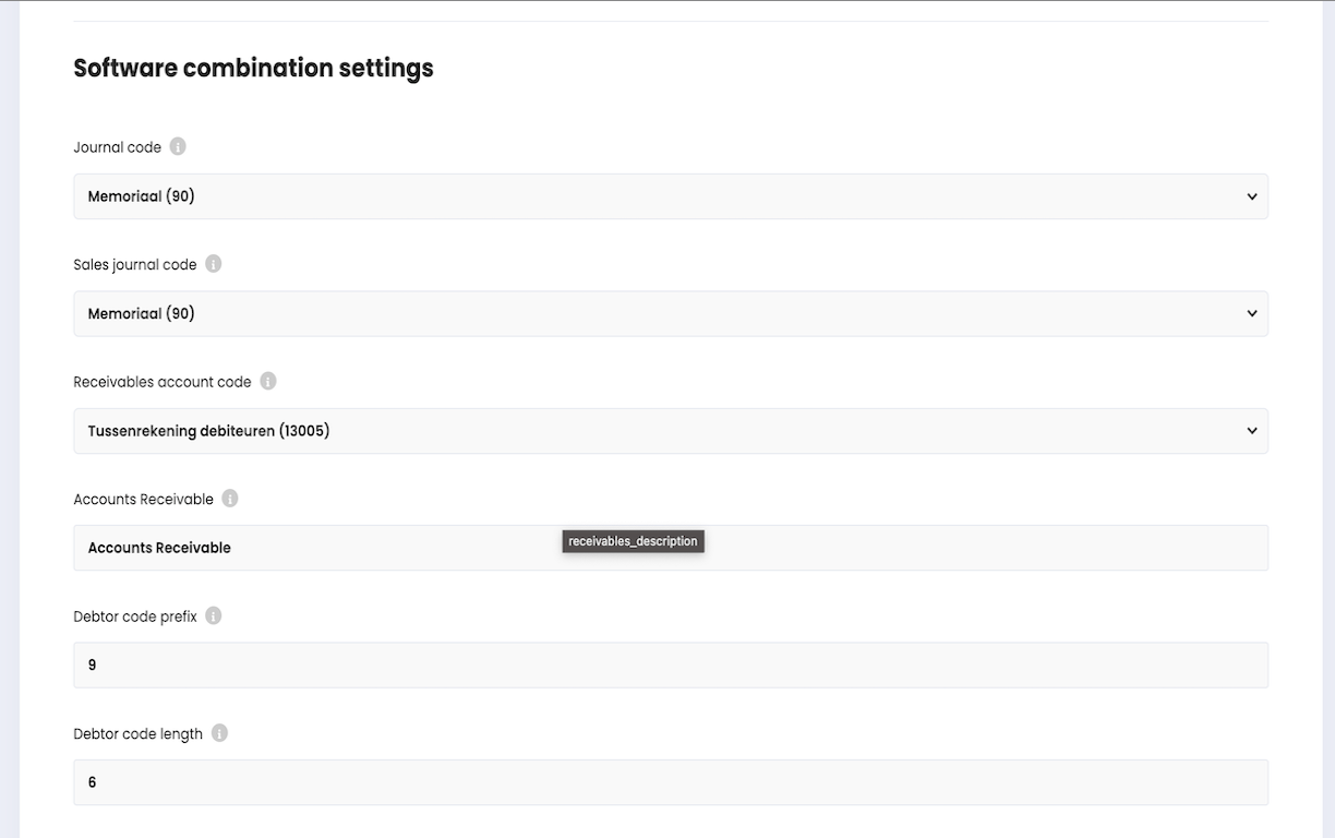 Integration Settings