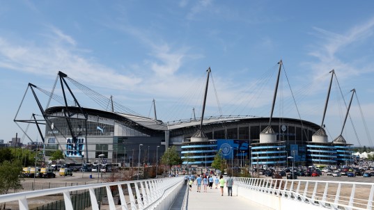 Etihad Stadium, home of manchester city football club