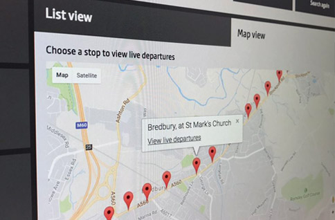 bus route map view
