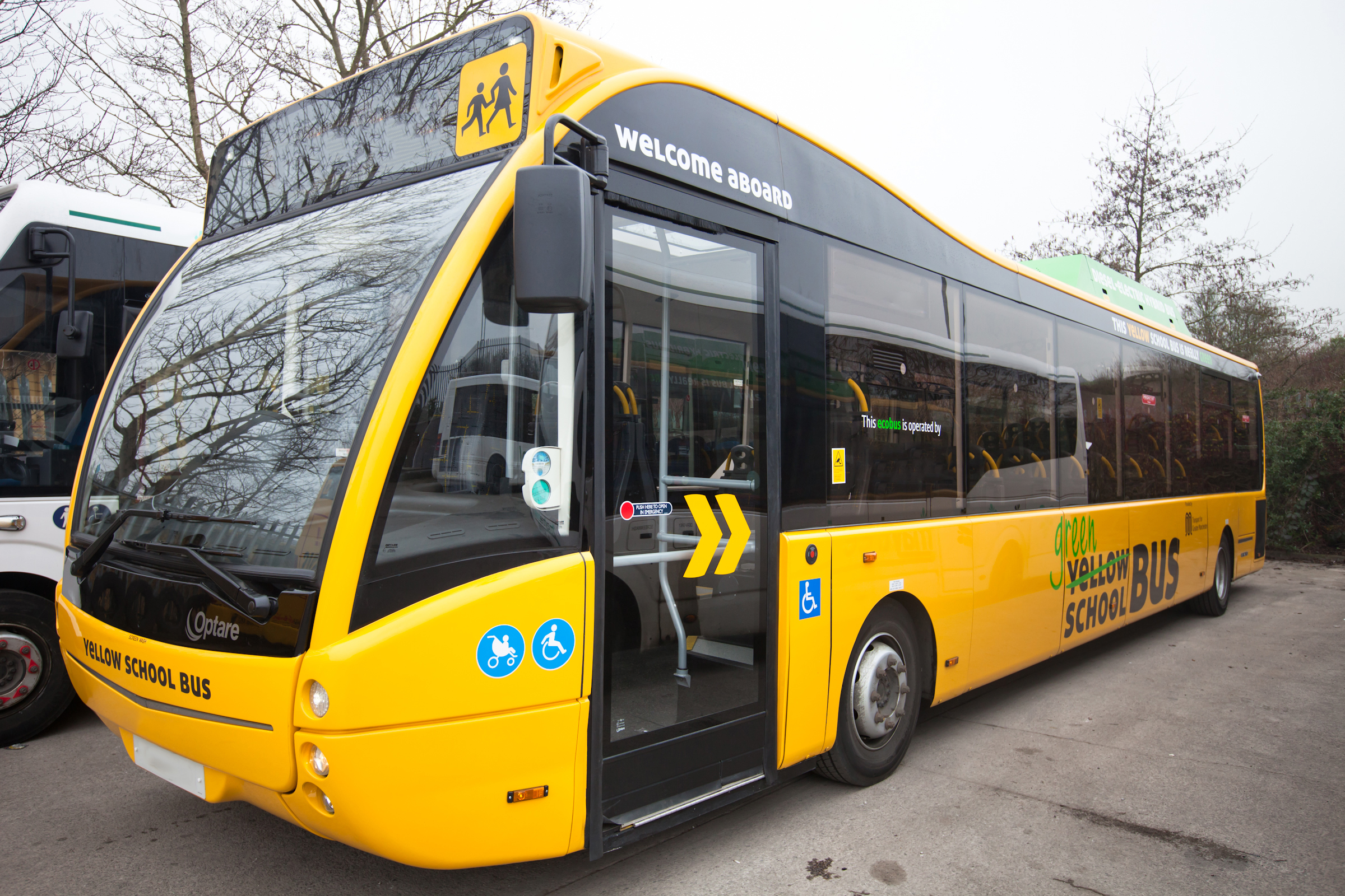 TfGM yellow school bus