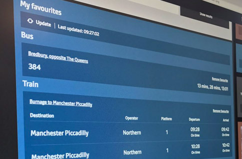 Favourites screen shot TFGM