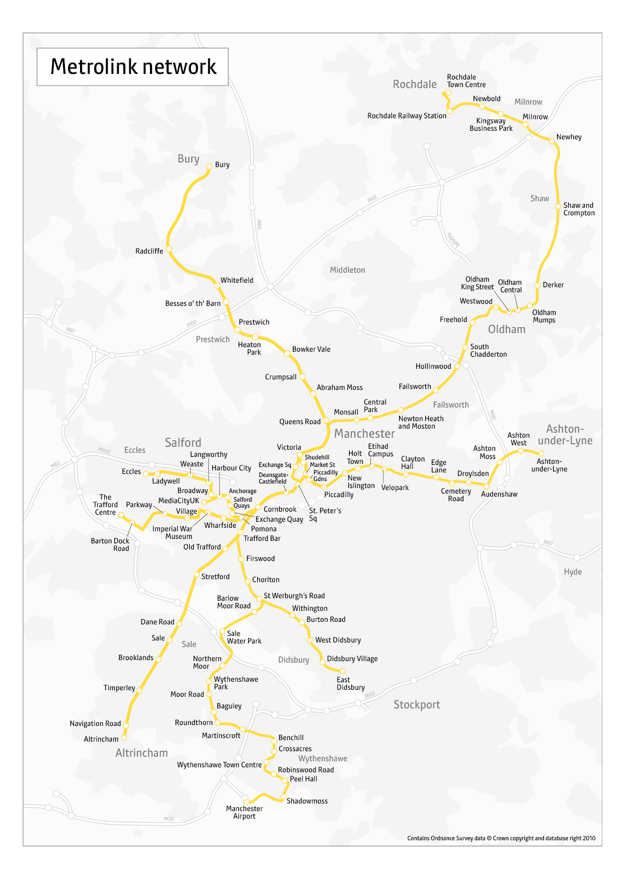 Geographical Metrolink Map