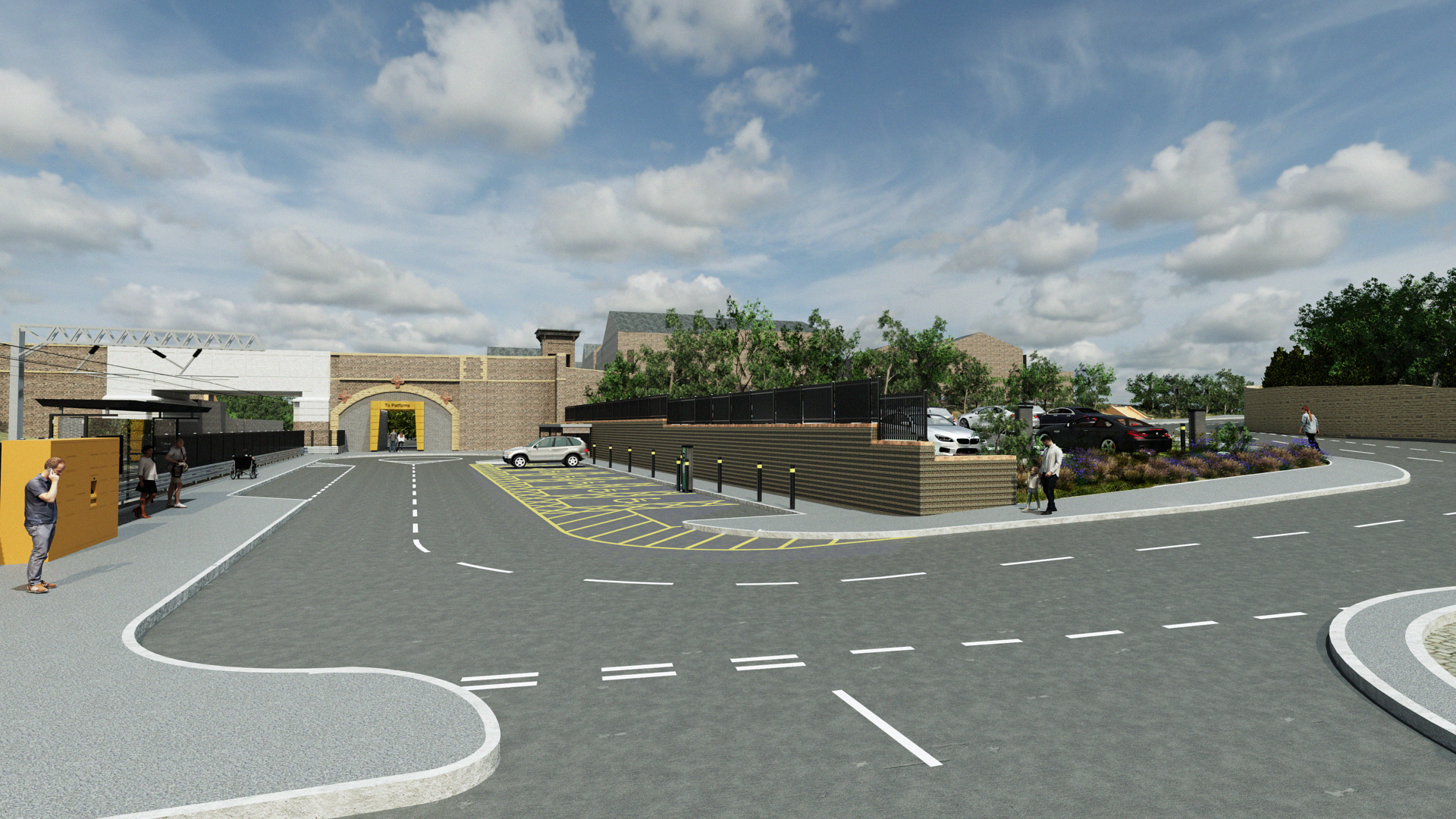 Proposed Hindley Travel Hub Model P01-Scene 6