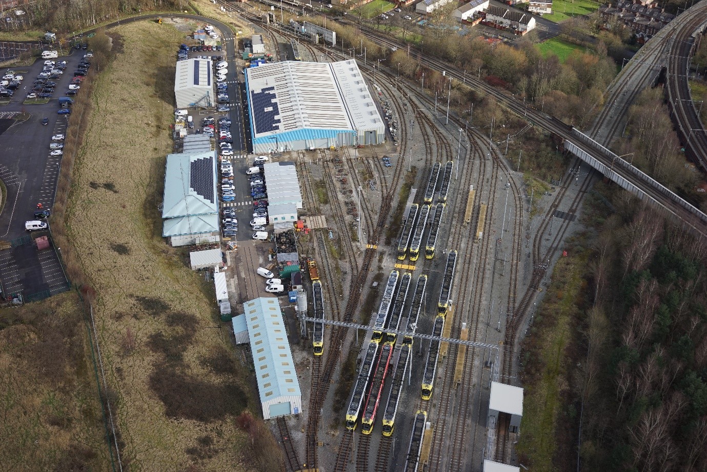 Queens Road depot aerial image