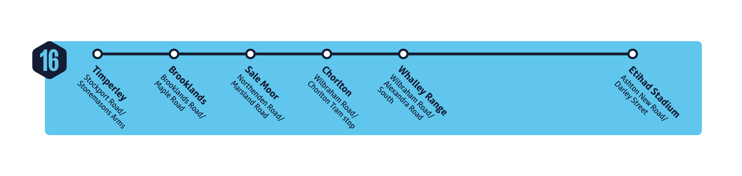 Inbound MCFC Shuttle Bus 16 diagram October 2026
