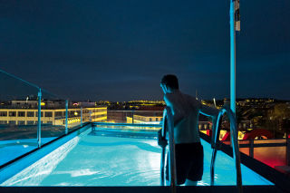 Rooftop pool at Avalon in Gothenburg